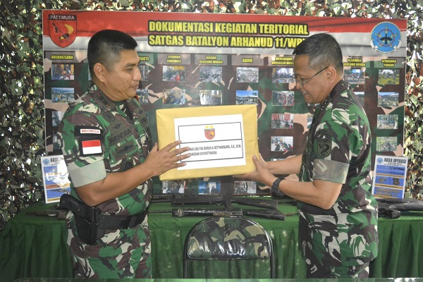 Pos Ramil Waiheru Satgas Kodim Maluku Batalyon Arhanud 11Wby Disambangi Pangdam XVIPattimura Pos Ramil Waiheru Satgas Kodim Maluku Batalyon Arhanud 11/Wby Disambangi Pangdam XVI/Pattimura