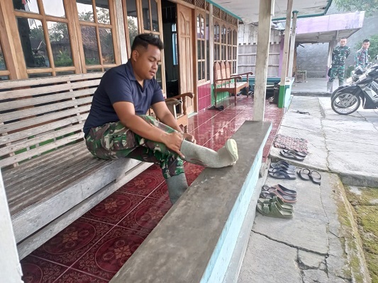 1 Bulan Penuh Satgas TMMD Tidur di Rumah Warga Desa Jerukan