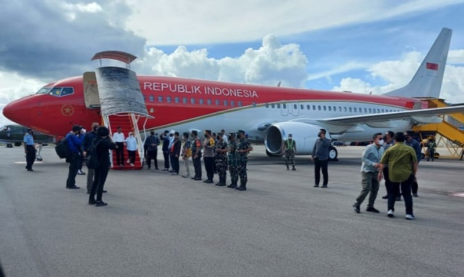 Danrem 174: Dalam Rangka Kunker, Presiden RI Tiba di Kabupaten Mimika