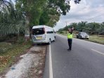 Jajaran Sat Lantas Polres Simalungun Amankan Jalur (2)