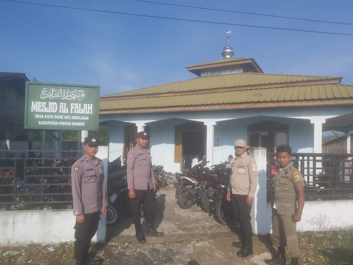 Pengamanan Sholat Idul Fitri di Mesjid –Mesjid di Kabupaten Pakpak Bharat ini Pesan Bupati