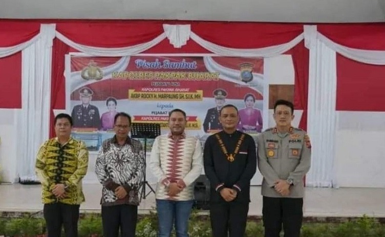 Bupati Hadiri Pisah Sambut Kapolres Pakpak Bharat