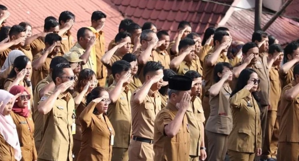 Pesan Bupati Melalui Sekda PAkpak Bharat di Acara Apel Gabungan