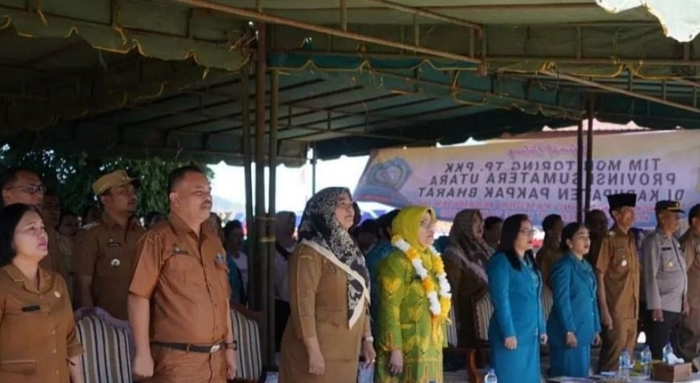 Mewakili Bupati Pakpak Bharat Plt.Asst. Administrasi dan Pembangunan Pakpak Bharat Sahat P.Boangmanalu Mendampingi Tim Monitoring IVA Test Sumut