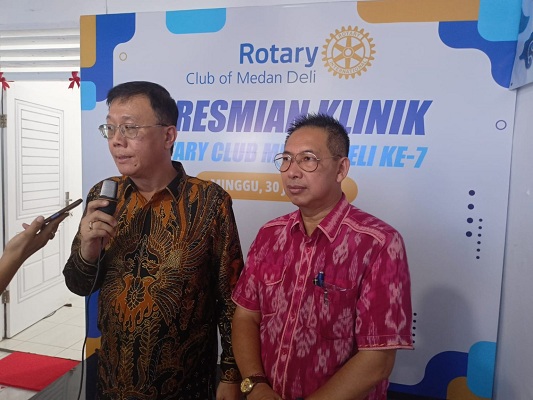 Klinik Kesehatan Rotary of Club Medan Deli Diresmikan, Ini Pesan Ketua DPRD Medan