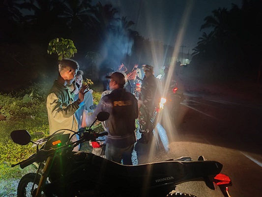 Cegah Geng Motor, TNI-Polri dan Trantib Menggelar Patroli Malam 