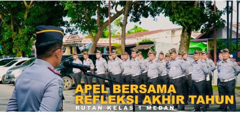 Apel Bersama Awal Tahun Rutan Kelas I Kota Medan