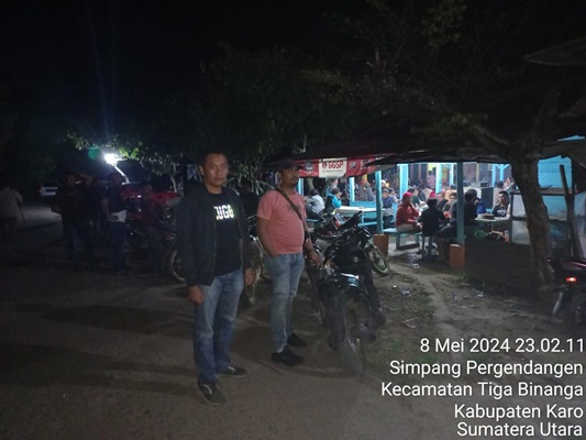 Unit Opsnal Satreskrim Polres Tanah Karo Mengecek Lokasi Diduga Tempat Perjudian di Tigabinanga