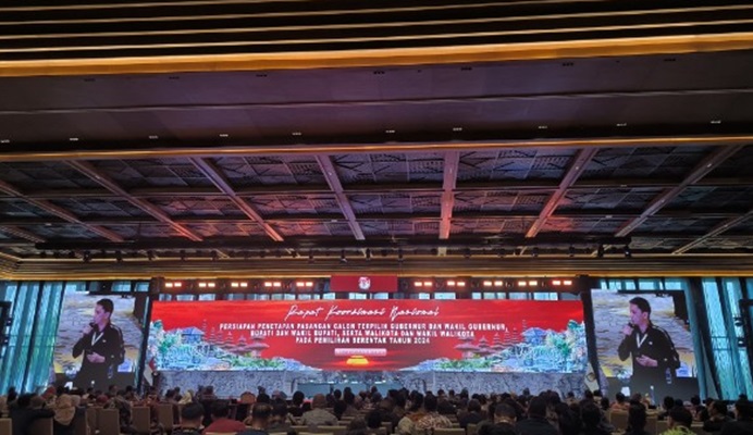 KPU Medan Menghadiri Rakornas Persiapan Penetapan Pilkada Serentak Tahun 2024