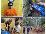 Kembali Barak Narkoba di Dusun Banrejo Kecamatan Sei Bingai Diratakan oleh Polres Binjai