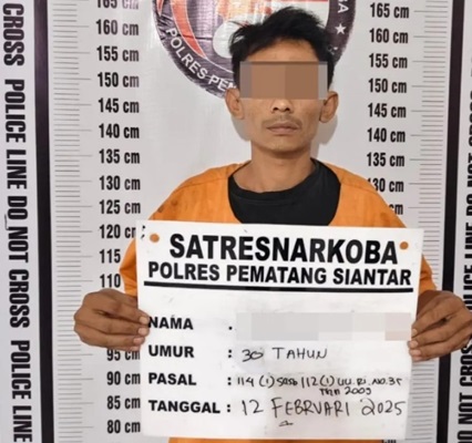Polisi Tangkap Diduga Pengedar Sabu di Jalan Farel Pasaribu Pematangsiantar