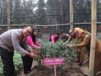 Polres Langkat Mengikuti Launching Program Perkarangan Pangan Lestari bagi Ketahanan Pangan Nasional
