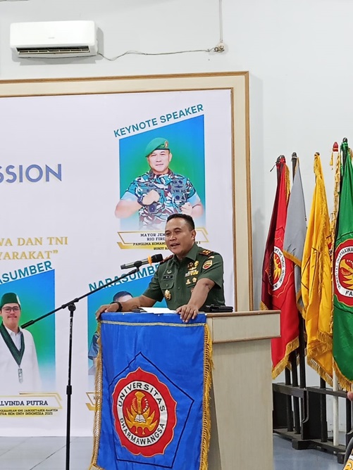 Pangdam I/Bukit Barisan Bersama Ratusan Mahasiswa Universitas Dharmawangsa Medan Laksanakan Kegiatan Focus Group Discussion