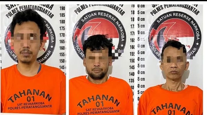 Polres Siantar Berhasil Tangkap Tiga Orang Diduga Pengedar Sabu dan Sita 27 Paket Sabu 