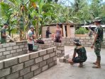 Satgas Karya Bakti TNI Membantu Pembangunan RTLH Milik Warga di Kota Gunungsitoli