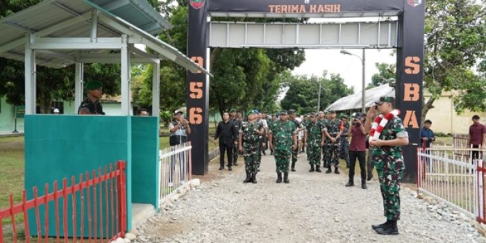 Tinjau Yonif 956SBA, Pangdam IBB Soroti Pentingnya Profesionalisme Prajurit